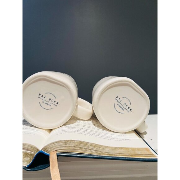 Rae Dunn “Beauty” & “Beast” Mug Set–Couple Mugs 16 oz | Like New|Farmhouse Decor - Picture 7 of 9